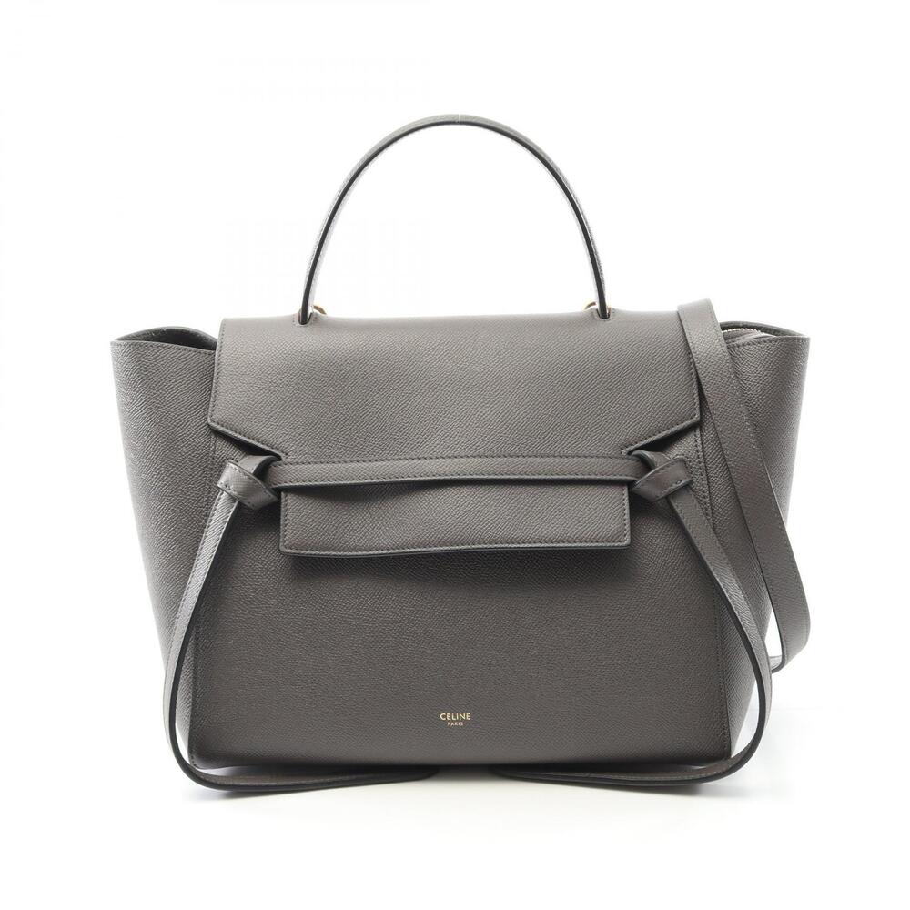 Celine BELT BAG handbag leather gray